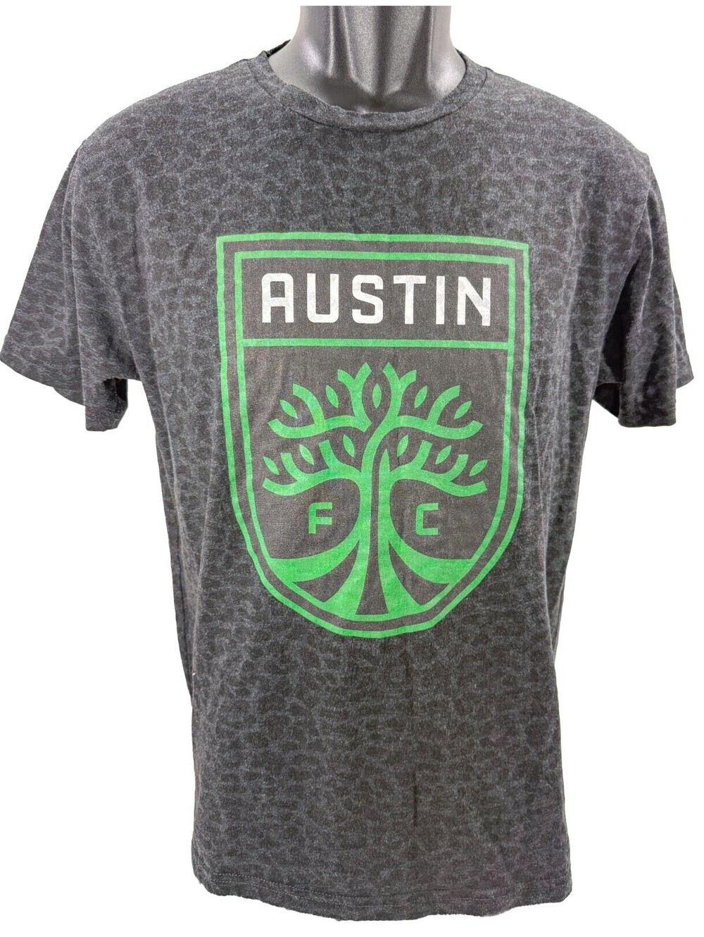 Gameday Couture Austin FC T-Shirt Womens Small Gray Animal Print Cotton Blend